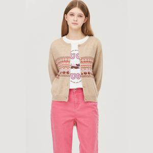 [베네통] 노르딕 호른 버튼 울 가디건 BAKCE3561