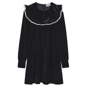 가니 미디 원피스 A1030110 099 BLACK