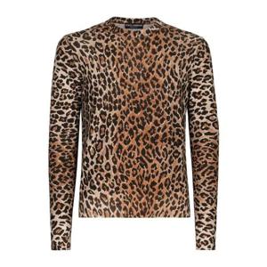 돌체앤가바나 레오파드 프린트 울 스웨터 GXP80TJAHJN