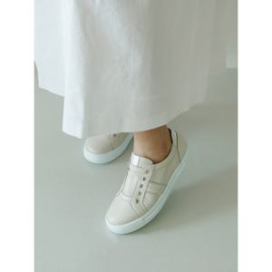 [지쎄]천연가죽 국내수제화 캐디 통굽 슬립온 운동화 GIS-46226