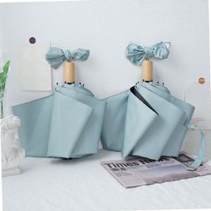 복고풍 양산 우산 암막 자외선차단 3단 우산 양우산