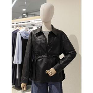 SOUP 숲 벨티드 신세틱 레더 셔츠 (SCRLE31)