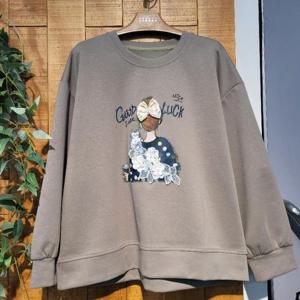 멜로디가든 HC45 여성 맨투맨 티셔츠 M26s2t118