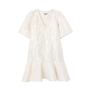 가니 V넥 미니 드레스 A1030105