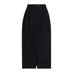 돌체앤가바나 플리츠 디테일 미디 스커트 F4CZUTFUBGE