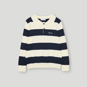 [코데즈컴바인] 자수 카라넥 단가라 니트 (CLA-PU384W1)