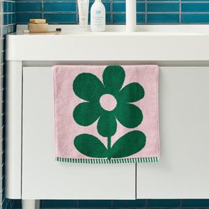 [모던하우스] 빅 플라워 코마사 세면타월 GREEN 40X80cm 190g