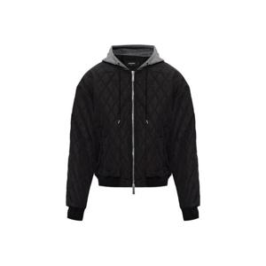 디스퀘어드2 퀼팅 후드 봄버 재킷 S74AM1677D35465