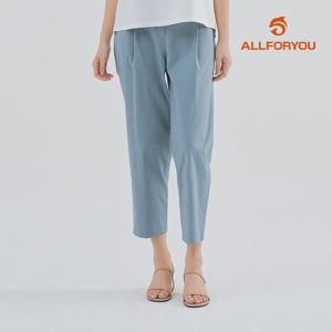 [올포유] [모델착장] 여성 바텍 포인트 코튼 혼방 배기 팬츠 ALPTM3221-830