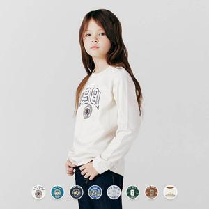 [지오다노 주니어]03083650 코튼 프린트 긴팔 티셔츠