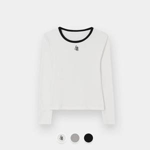 [지오다노 주니어]03325910 여아 립 긴팔 티셔츠