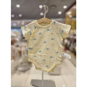 블루독베이비[hu] 26SS여름신상 YE)큐티고래바디수트 46370-040-12 우주복 반팔수트 슈트 외출복 내의