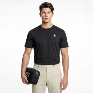 [먼싱웨어] 남성 볼링 펭귄 라운드 티셔츠 블랙 MR121MTS32