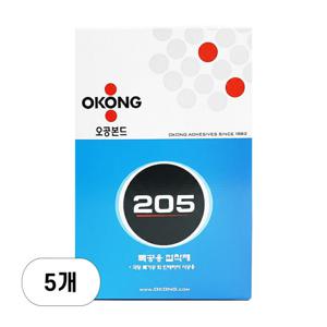 오공본드 205 목공용 도배풀 접착제 800g X 5개