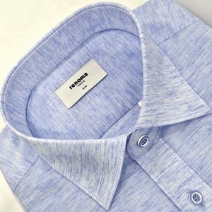 [레노마셔츠]슬림핏/린넨 혼방 슬럽 긴소매 셔츠 RQSSL1501 BU_U