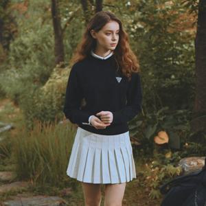 챌린저 여성 비스코스 심볼자수 니트풀오버 블랙 CHD3WKT4718BK