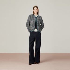 [듀엘]핸드비딩 트리밍 트위드 자켓 D254MSF036