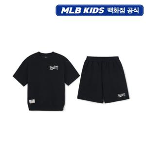 [MLB키즈PG] 스포티브 베이직 오버핏 반팔 세트 (7AS1B1563-50BKS)