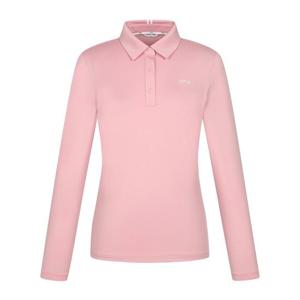 [핑]여성 사이드 테잎 카라 긴팔 티셔츠 121E1TO051_PK_CJ