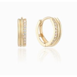 [로이드] 트리플 라인 10K 원터치 귀걸이 LOTP3004T