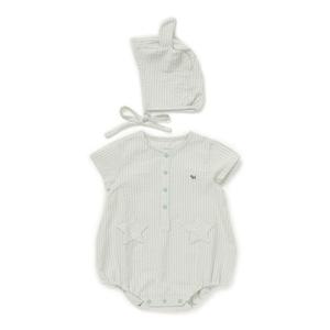 [블루독베이비] 26SS (GN)스타포켓세트반팔바디수트(출산백일) (4637004005)