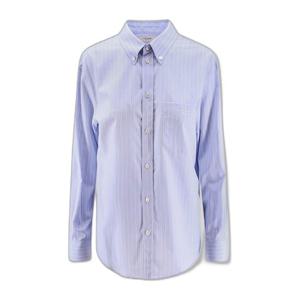 셀린느 트리옹프 자수 스트라이프 셔츠 2C16B0759 07SX BLEUCRA