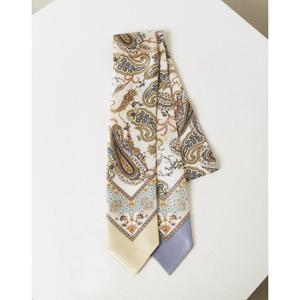 [닥스핸드백] 페이즐리 옐로우 실크 쁘띠 스카프 DCSC6E551Y1