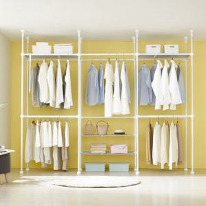 이지온 레몬 드레스룸 더블 행거 EDL-819W4 튼튼한 고정식 시스템 옷걸이 행거