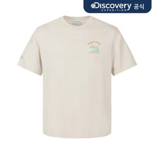 유니 스몰 레이크 그래픽 반팔티셔츠 (IVORY)  DXRS7M063-IVS
