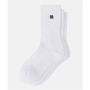 코오롱스포츠 KOLON SPORT 남녀공용 크루 삭스 (3PACK) QELAX25491WHX 369710 (QELAX25491WHX)