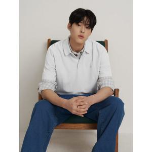 [빈폴멘] [빈폴솔솔니트] 코튼실크 칼라넥 니트 라이트 그레이 (BC6251C212)