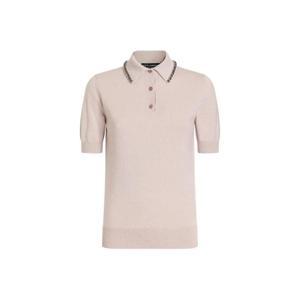 돌체앤가바나 스무스 캐시미어 폴로 탑 FXZ06ZJBW1M