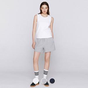 [지오다노]여성 코튼/스판 밴딩 트레이닝 숏 팬츠 면 반바지 406660