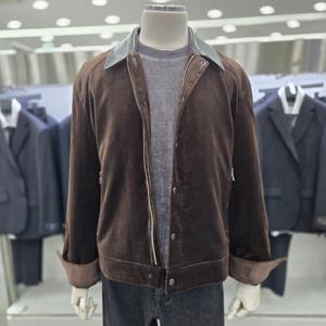 [앤드지]카라 포인트 벨벳 트러커 점퍼 JBSF4JJ1201 BR1