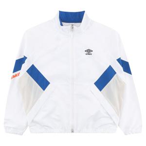 엄브로 팝러쉬 컬러블럭 스탠넥 바람막이 자켓 UR123CJK34WHT