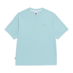 [GS단독] 내셔널지오그래픽 N265UTS909 수피마 세미오버핏 반팔 티셔츠 DUSTY BLUE