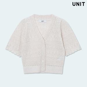 [유닛] 린넨 시에나 크로셰 니트 가디건 UFLKCA253N-81
