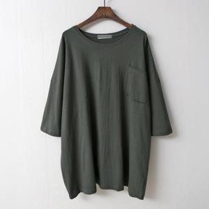 [강물처럼]아이우먼 리버포켓오버라인박스티 NOC505M507 빅사이