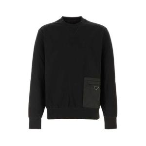 프라다 후드 티셔츠 UJL179SWMO1YSZ F0002 Black