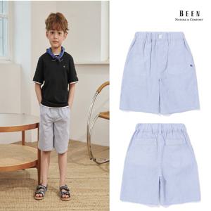 [빈]BA21PT02BU블루 스트라이프 시어서커 팬츠