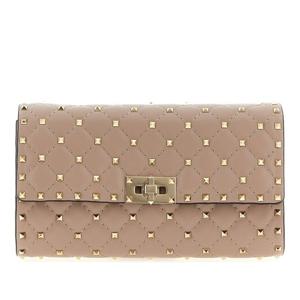 발렌티노 락스터드 스파이크 퀼티드 숄더 백 W2B0137NAP P45