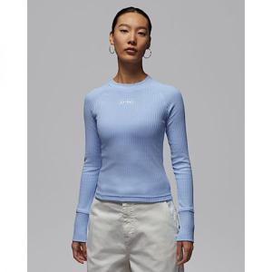 나이키 조던 플라이트 여성 긴팔 탑 - 사이킥 블루세일 IO9717-422 313162