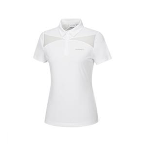 [와이드앵글] 여성 TO 메쉬 믹스 폴 로 티 WWM24233W2