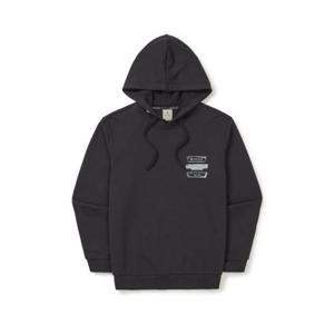 스노우피크 SNOWPEAK APPAREL 플로킹 로고 그래픽 후드 티셔츠 (S25FMFHD62) Dark Charcoal S25FMFHD62DC 337589