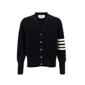 톰브라운 울 4-바 브이넥 카디건 MKC160A 00014 415