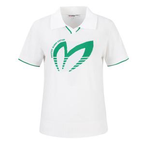 [마스터바니]마스터바니 여성 오픈칼라 반팔 니트 421E2SR408 WH