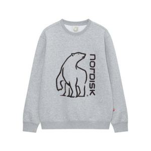 노르디스크 NORDISK 빅 폴라베어 기모 맨투맨 - U_Melange GREY OUW25220MH 342910