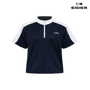 아이더 (DWM25224_Z6) 여성 CONTI 콘티 변형핏 반팔짚업 티셔츠