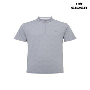 아이더 (DMM25205_C5) 남성 ICE ON 아이스 온 자카드 반팔 집업 티셔츠