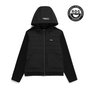 내셔널지오그래픽 여성 퍼핀 마이크로플리스우븐 믹스 집업 후드 자켓 N244WFT080 331521